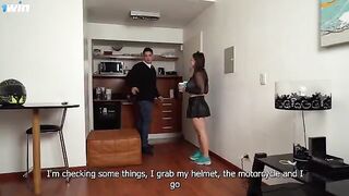 Aglaia Spicy delivers her ass at the home of her best friend in this steamy scene