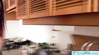 Latina cheating milf Mila Garcia gets her big tits filled with cock