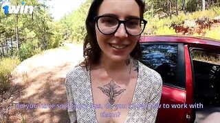 He fixed his car and then he fucked the hot tattoo girl in ass