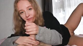 A sexy girl has a conversation about love with her boyfriend