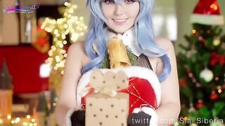 Merry Christmas with sweet Ganyu Sia Siberia’s hot toon action