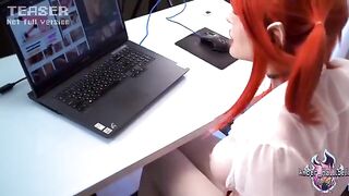 A redhead babe has a hot solo sex dream