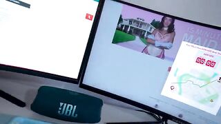 A hot maid is breaking things and getting intimate with me