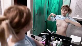 The little babe decided to surprise her boyfriend with a passionate encounter