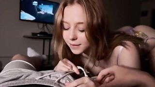The little babe decided to surprise her boyfriend with a passionate encounter