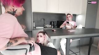 A couple has sex during a role-playing game