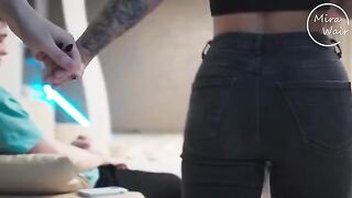 A hot wife surprised her husband with a threesome