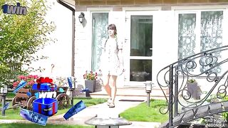 A girl went for a walk despite her parents' ban, exploring with wild energy