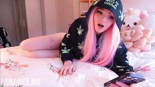 Pervert guy found and played with stepmom’s panties on the bed