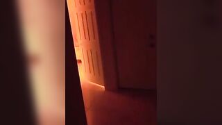 Redhead babe Sekis gets fucked by a voyeur from the neighborhood