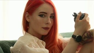 A hot chick sold her body at work to get a gift for someone
