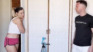 The curious neighbor has a passionate sex with her Argentine lover