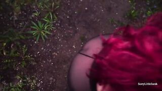 Bunch of sperm in the ass of a Russian slut after hard anal sex