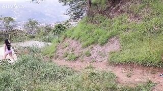 Fitness MILF Latina gets spied on while running with her amazing ass