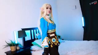 Princess Zelda gets fucked by Link in a cosplay twist