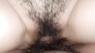 A woman with a wet pussy enjoys intense sex and cums inside it