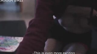 A hot chick is fucking with her classmate to get a good mark