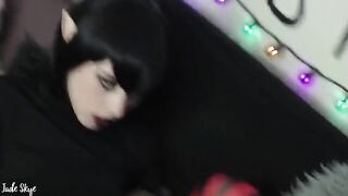 Vampire teen Mavis Winters gets fucked and swallows cum in a steamy scene