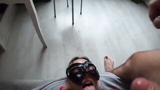 Two guys fucked this babe and made her cum with intense rimming and anal action