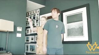 A cute girl in Chinese dress, Melody Marks, got fucked hard by a huge Asian cock
