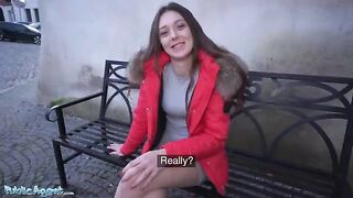Cheating Czech babe Isabela de Laa gets fucked on the street