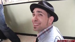 A group of guys fucked the appetizing girls at a bachelor party