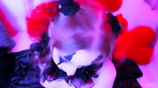 A kinky clown gets his dick sucked by a girl in a unique costume
