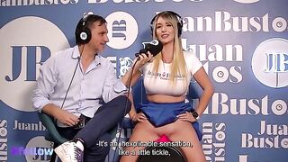 Hot Latina blondies moan with intense orgasms on Juan Bustos Podca