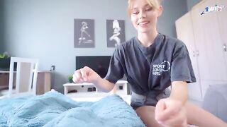 She couldn't resist my cock, let me fuck her and cum on her face