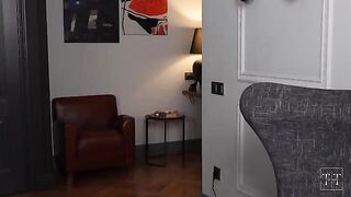 The neighbor is pissing me off while I want to fuck my girlfriend