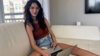 The guy fucks his step sister, who wants to try nudism