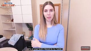 The stepson’s cock sucking skills are put to the test by his stepmom in this steamy scene