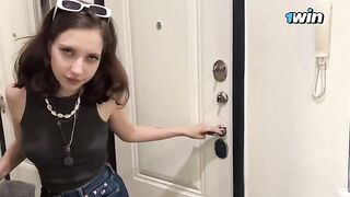 A hot encounter with a Ukrainian beauty on the street that day