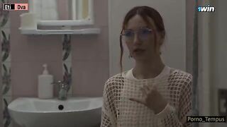Russian schoolgirl fucked by her stepdad and his mate