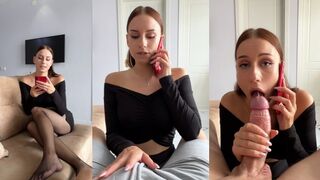 My boyfriend sent me to cheat, I talked on the phone