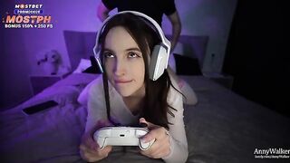 The gamer’s stepsister is hungry, so she plays a game with him