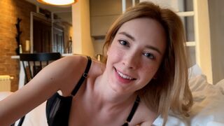 A lonely person has a nice morning sex with their girlfriend