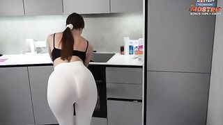 A hot chick came to clean the house and get intimate