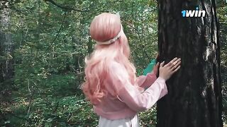 A forester's cock is the only thing that helped a lost girl in the forest
