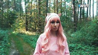 A forester's cock is the only thing that helped a lost girl in the forest