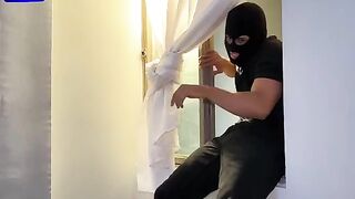 A masked intruder was caught breaking into the house of the Colombian MILF Lina Henao