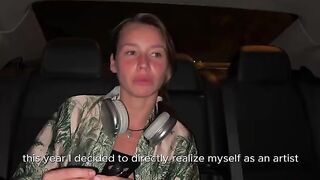 A talented Russian artist makes her porn debut with a stunning blowjob performance