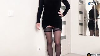 My stepmom checked my cock after our conversation, it was a surprise