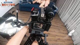 Behind the scene with a beautiful blonde and darko Mur’s intense style