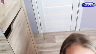 A beautiful woman has a wet dream and fucks in lingerie