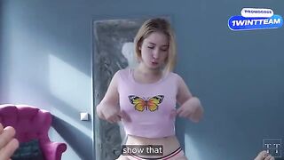 Stepfather punishes stepdaughter for wasting money on blowjob classes