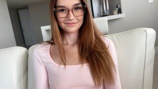 A young man teaches his 18-year-old step-sister the basics of intimacy in a taboo roleplay scenario