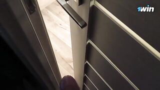 I was spying on my stepsister, she saw me and gave a blowjob
