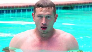 I wanted to sunbathe and had sex in the pool
