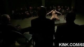The leader played a joke on girls with bondage and 10 vibrators